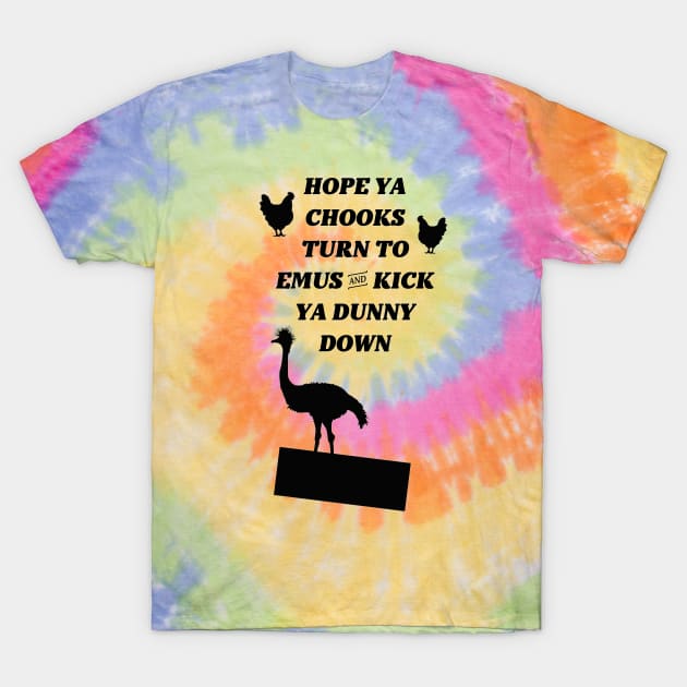 Chooks and Emus T-Shirt by Whole Lotta Pixels